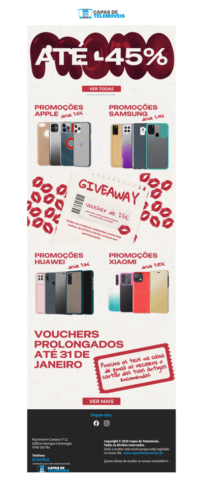 Desde 2.14? Um Giveaway? Mais Vouchers?