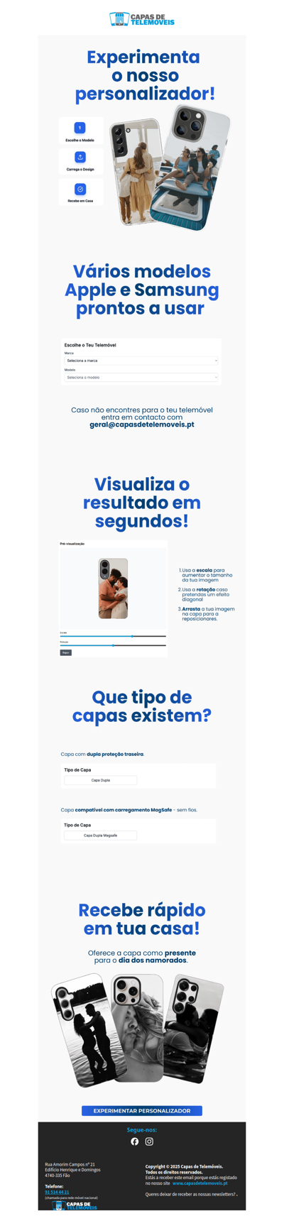 Foste selecionado para a nossa novidade!