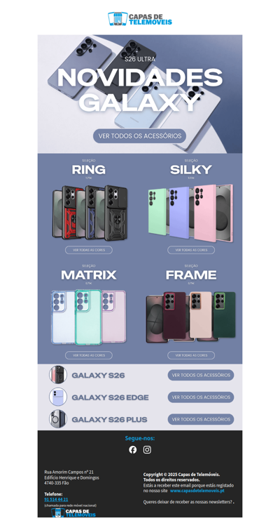 Novidades quentes Galaxy 🔥