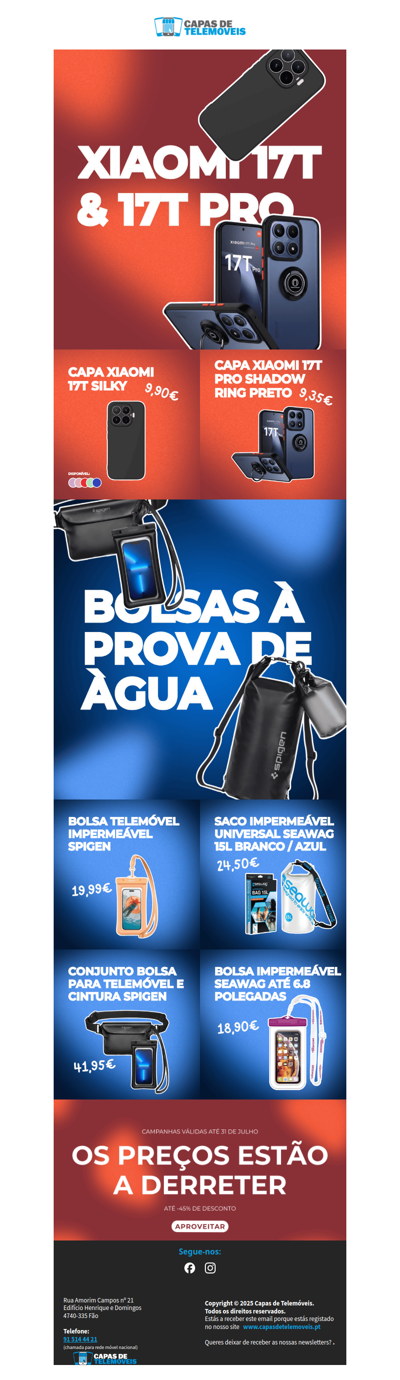 Novos XIAOMI & Essenciais de Verão
