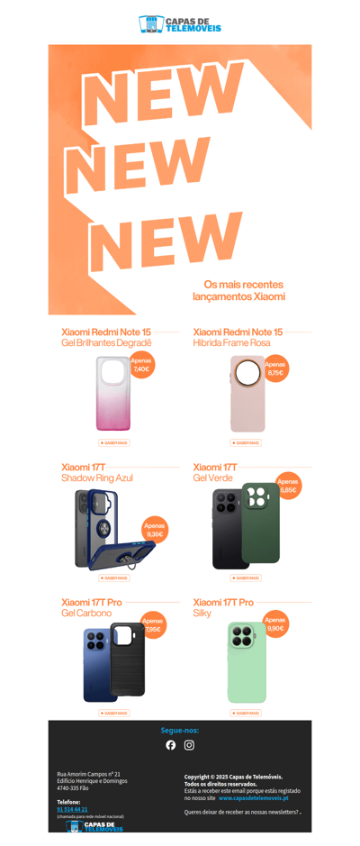 NOVOS Lançamentos XIAOMI