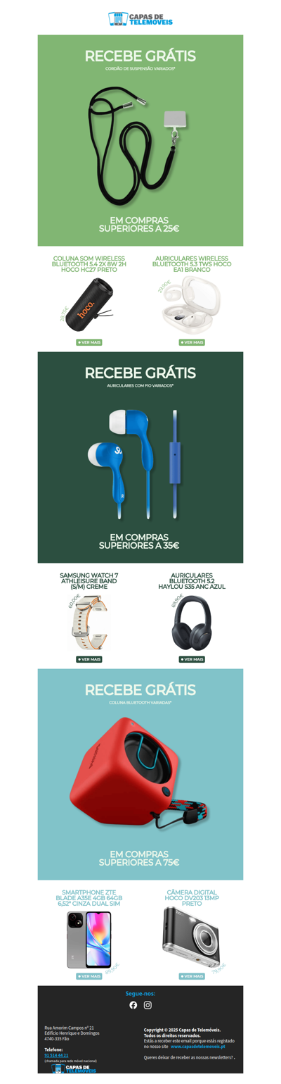 OFERTAS POR TODO O LADO l Descobre como ganhar estes brindes