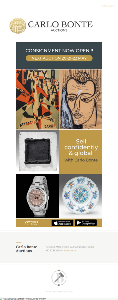 Consign your artworks - Auction May 2025