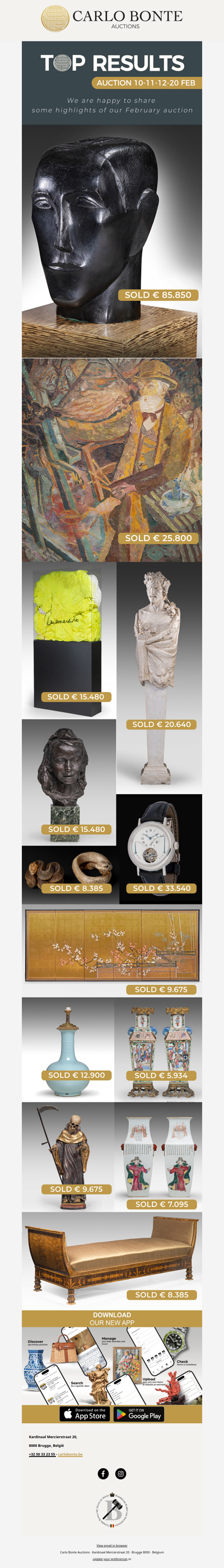 February Auction Highlights - Next Sale 19-20-21 May