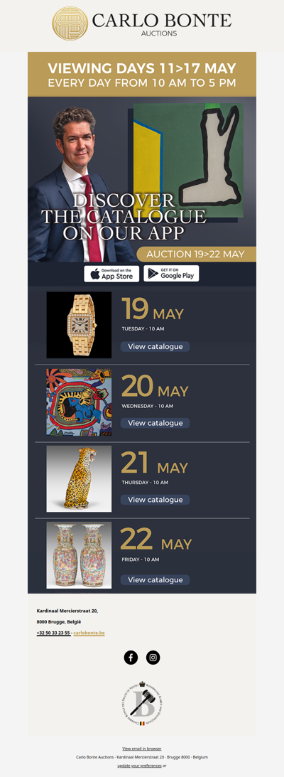 Have you seen our catalogue yet? Auction 19-20-21-22 May