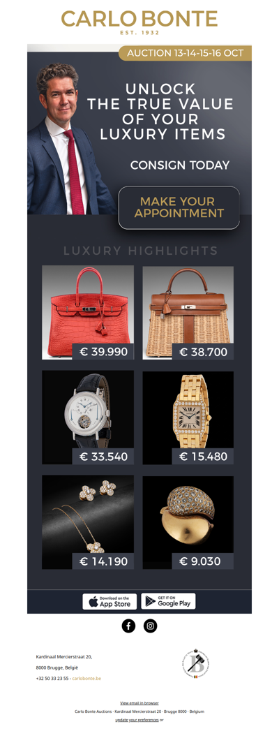 Unlock the true potential of your luxury items - Consign today
