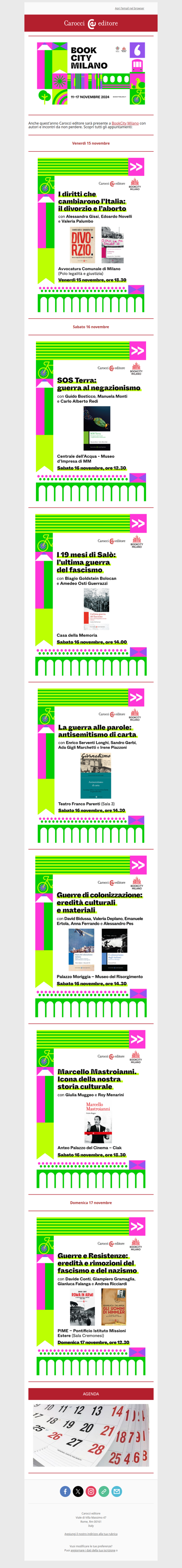 I nostri eventi a Bookcity - Carocci editore