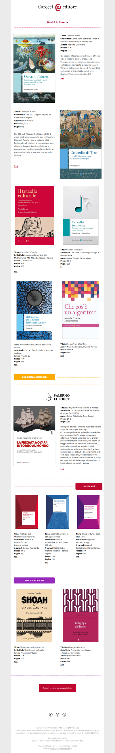 Novità in libreria - Carocci editore