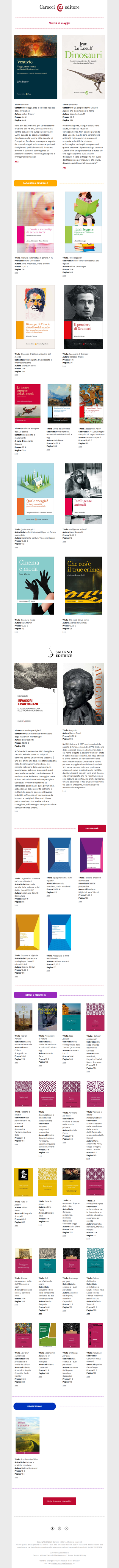 Novità di maggio - Carocci editore