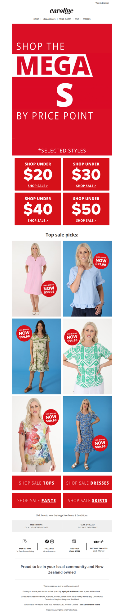 Mega Sale with further reductions!