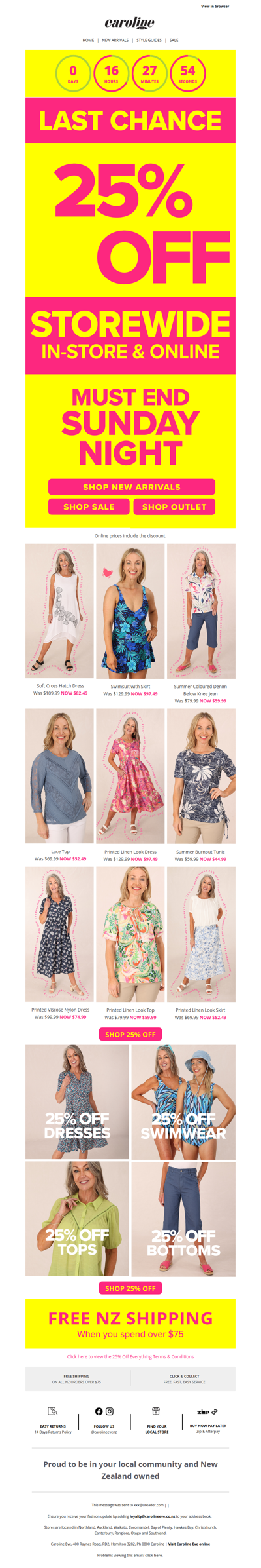 Last chance to enjoy 25% off everything! 🛍️👀