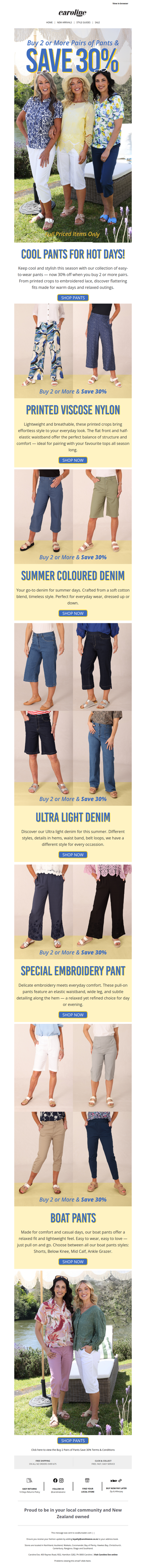 Cool Pants, for hot days! Buy 2 or more & save 30% 👖