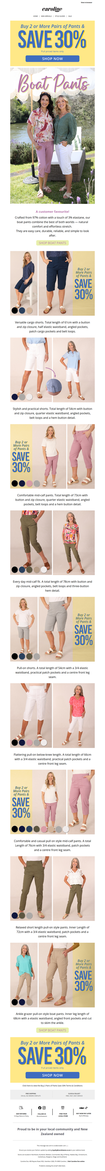 Your summer essential: Discover our Boat Pants Summer Collection 👖💗