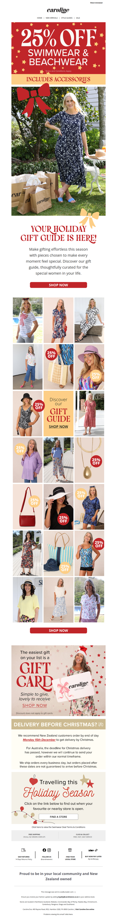 Your Caroline Eve Gift Guide is here! 🎁