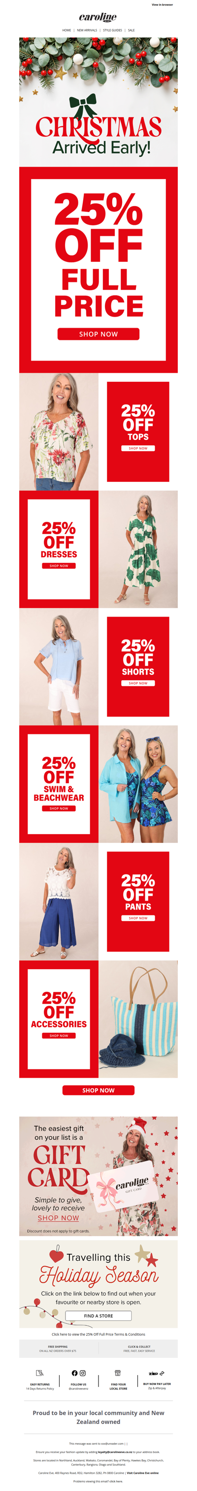 25% off full price starts now! 🛍️🥰