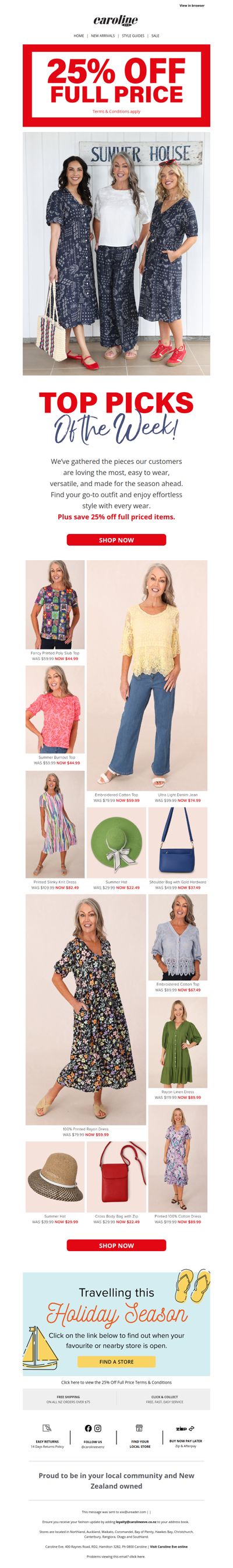 25% OFF CONTINUES: This week’s most loved styles 😍