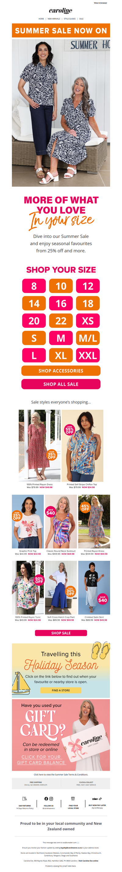 Hey ca, your size is on sale! 🌈