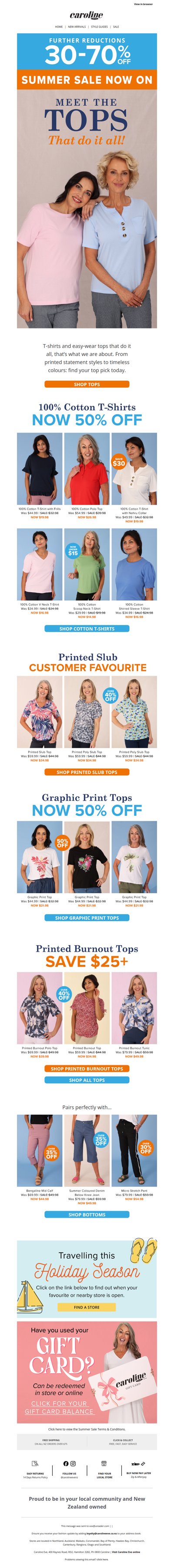 Further savings! Now up to 50% off cotton t-shirts 💗