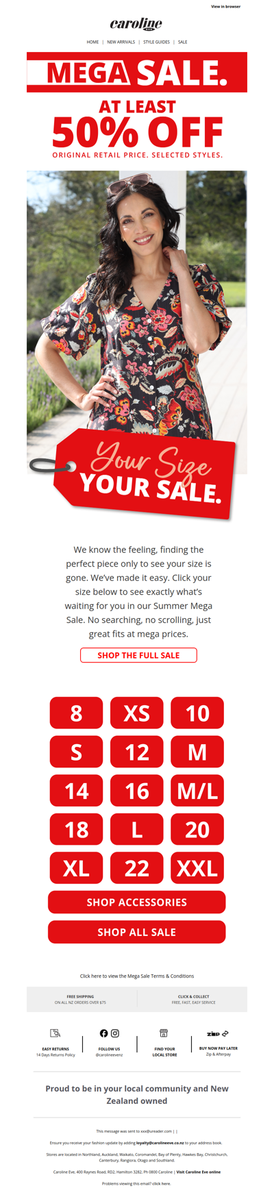 Found: The Mega Sale in YOUR size! 📏