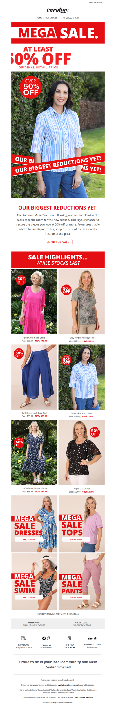 MEGA SALE: Now 50% Off or More! 📢