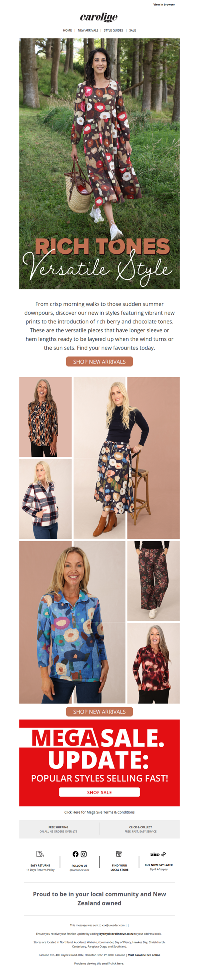 New In: Rich tones. Versatile styles🍂