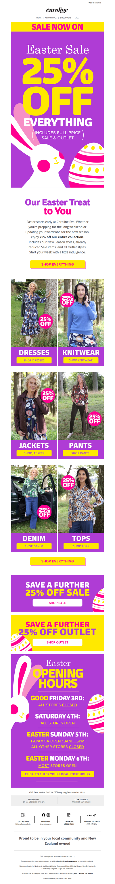 An Easter Treat: 25% OFF EVERYTHING 🐰