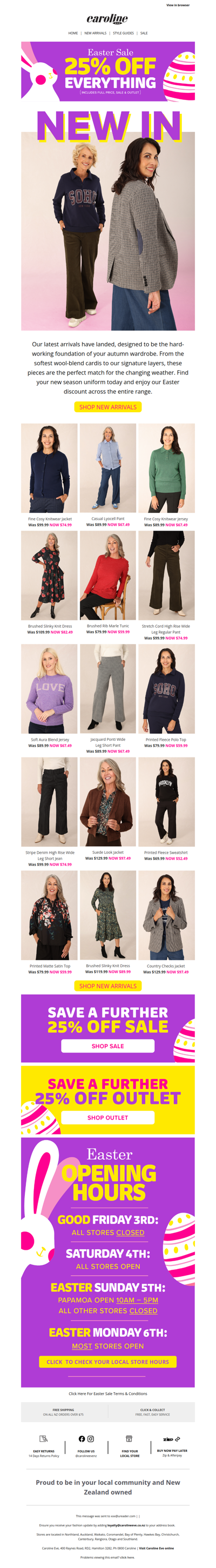 ca New Arrivals With 25% Off!