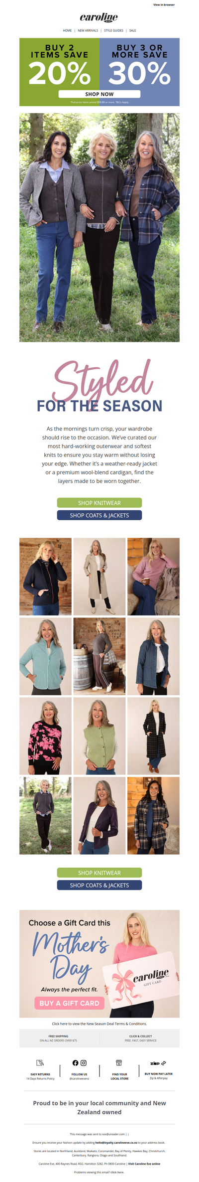 Warmth, curated for you: Save up to 30%