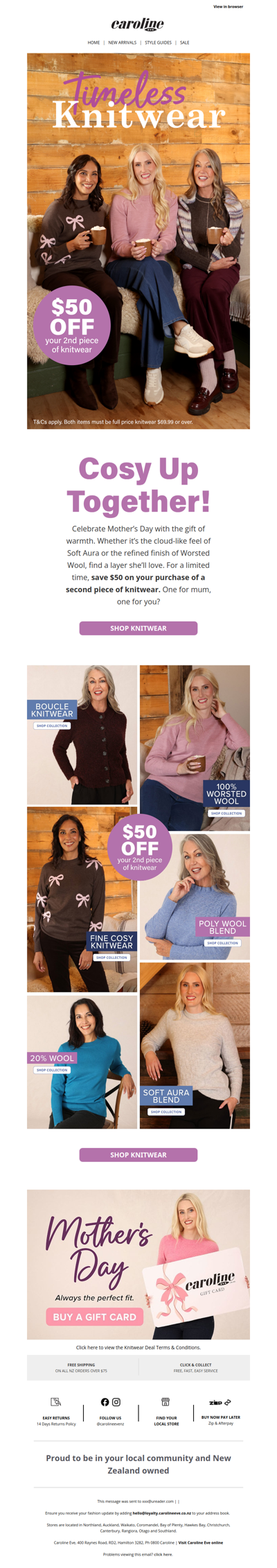 One for mum, one for you: Save $50 ✨