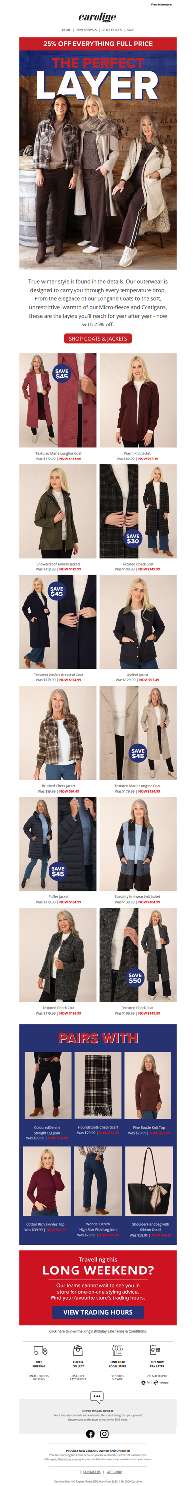 ca, Wrap Up & Wander with 25% Off