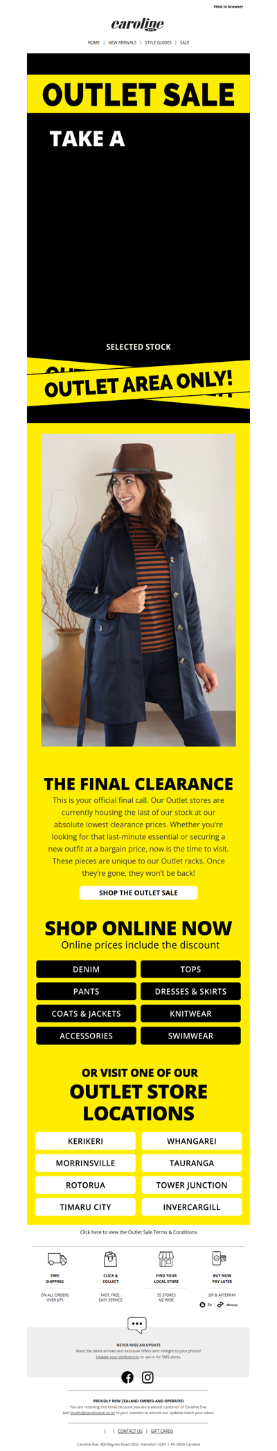 OUTLET ALERT! Take an EXTRA 20% off lowest outlet price! 💥