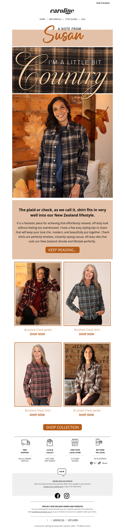 A Note from Susan: I'm a Little Country