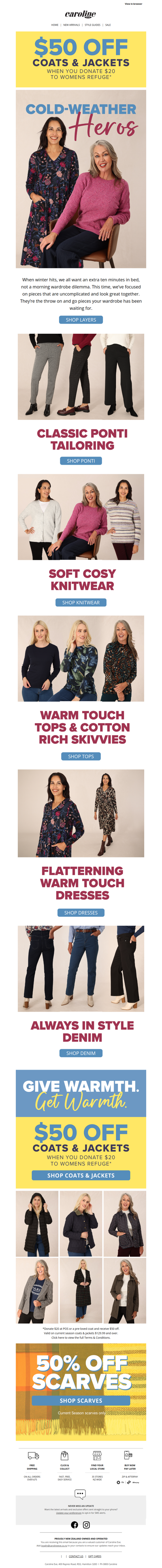 Cold-weather heroes: Soft knits & $50 off coats ❄️