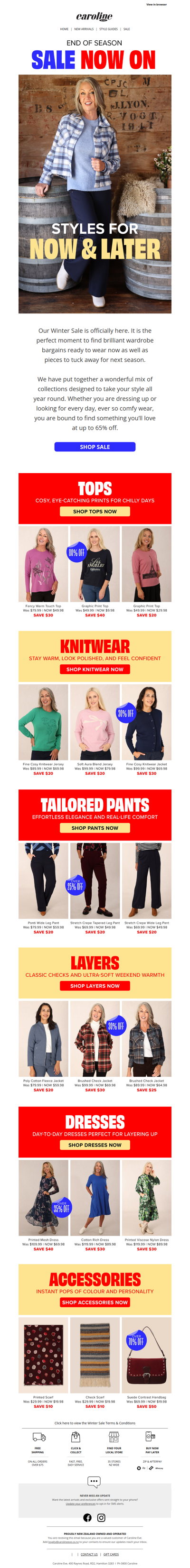 Mix, match and save up to 65% off