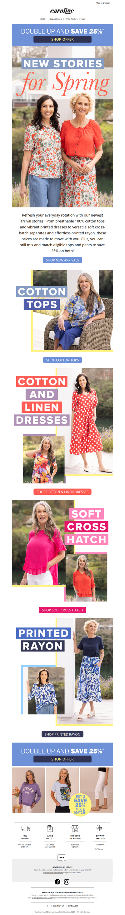 Soft cotton, easy rayon & 25% off pairs!
