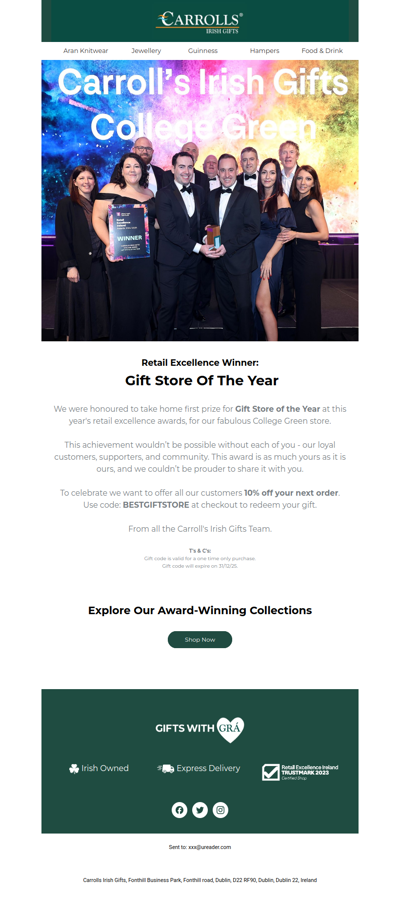 Retail Excellence Winner: Gift Store of the Year 🏆