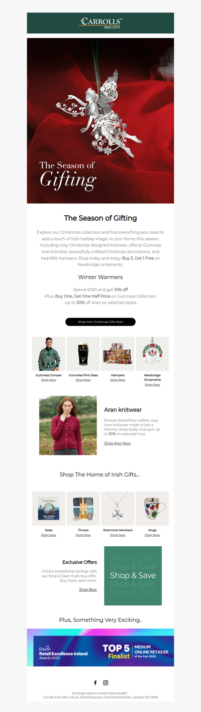 The Season of Gifting Is Here. Save 10% When You Shop Today