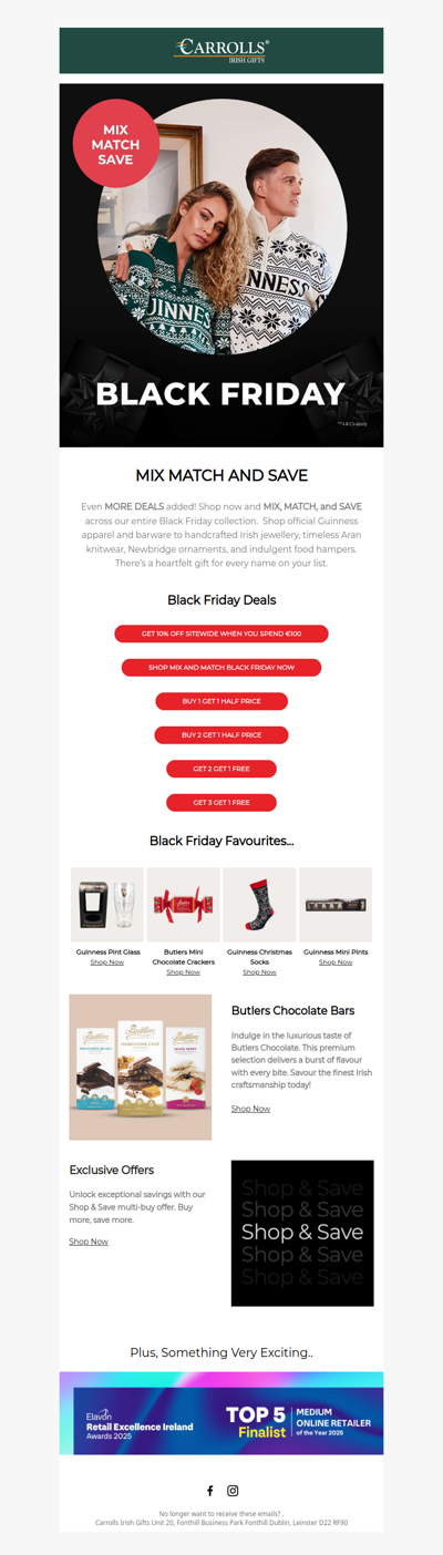 Black Friday Deals! Mix, Match and Save