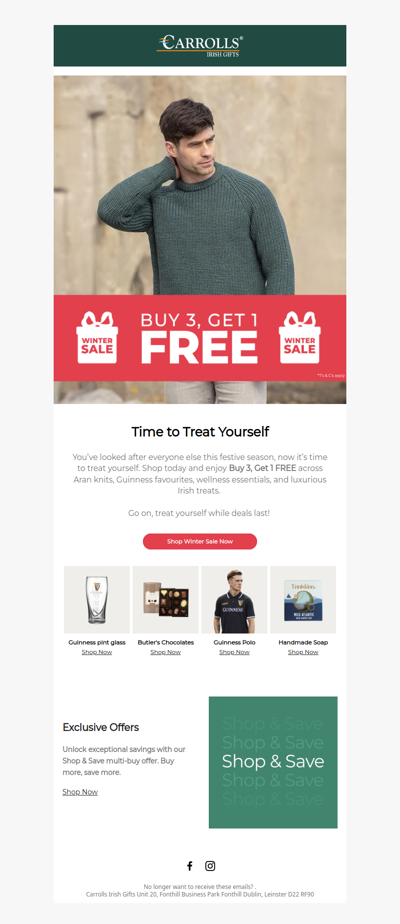 Time to Treat Yourself! Limited-time Winter Offers