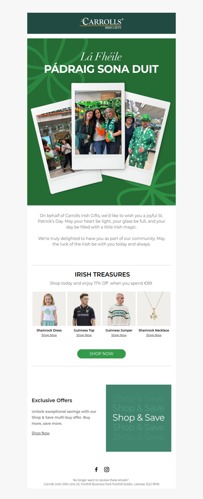 Happy St. Patrick's Day From Us ☘️