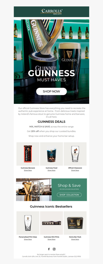 Shop Official Guinness & Save on Bundles Today