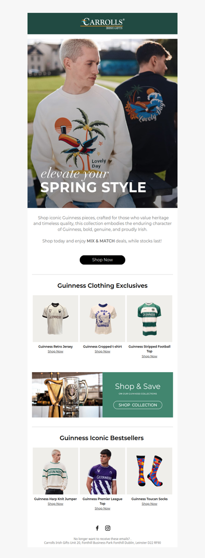 Elevate Your Style with Guinness Mix & Match Deals