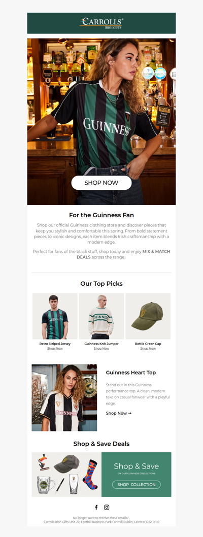 Wear Your Irish Pride: Shop Guinness Style