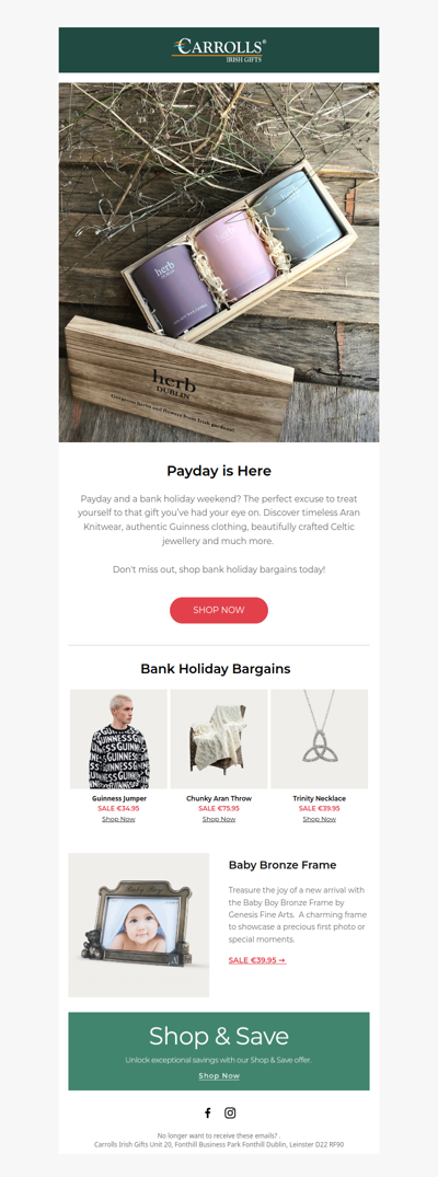 Pay Day Deals 💸 Enjoy Bank Holiday Savings