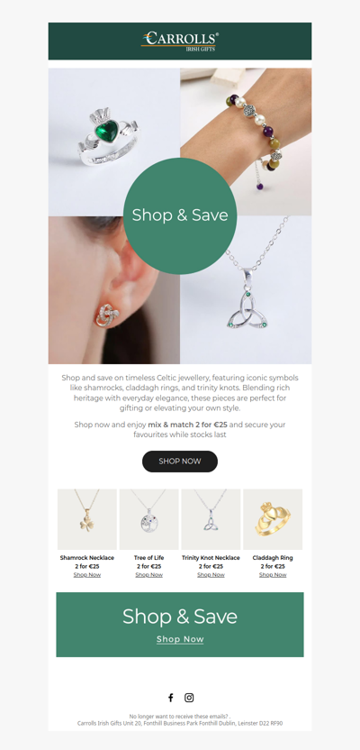 Shop & Save on Timeless Celtic Jewellery