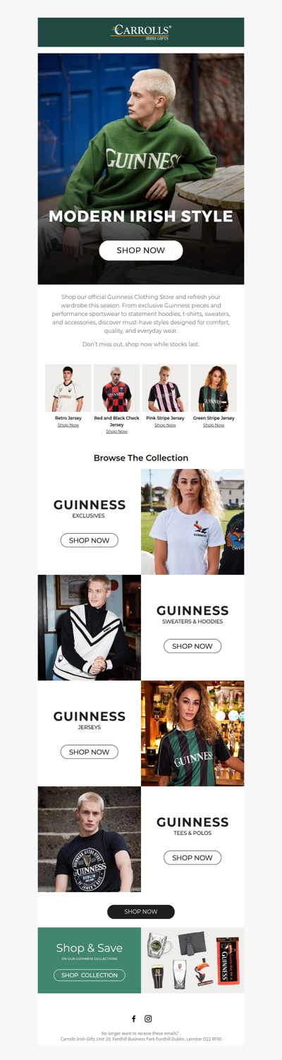 Modern Irish Style 🪉 Shop Guinness Must-Haves