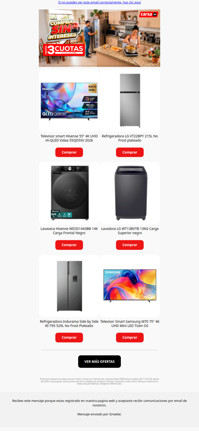 Renueva tu hogar pagando hasta en 3 cuotas sin intereses 🚨✨