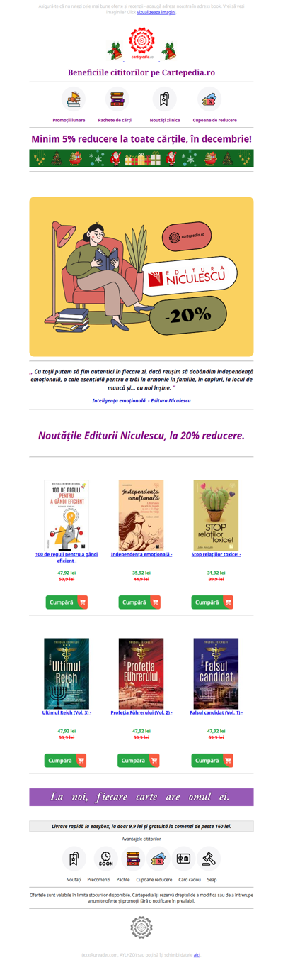 Reducere 20% Editura Niculescu