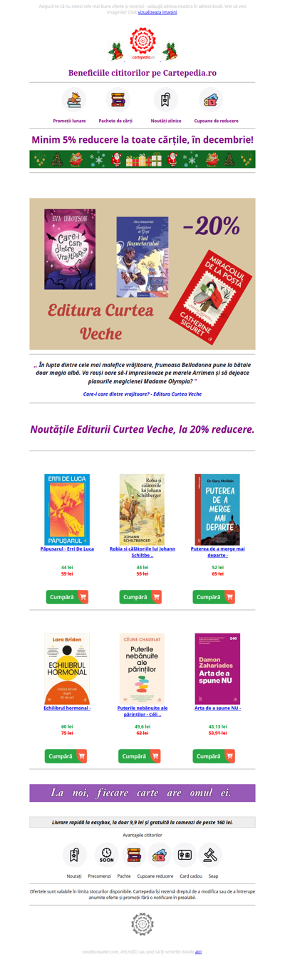 Reducere 20% Editura Curtea Veche