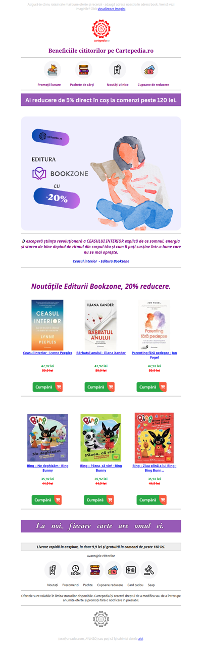 Reducere 20% Editura Bookzone